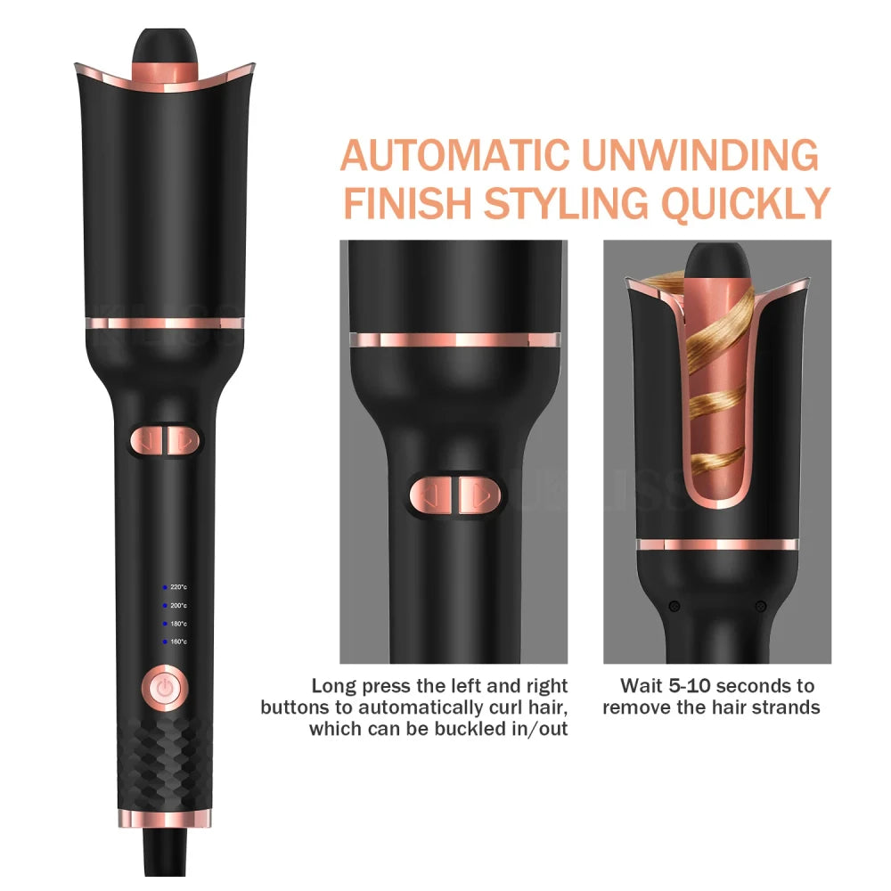 TINSOL Auto-Rotating Ceramic Curling Iron