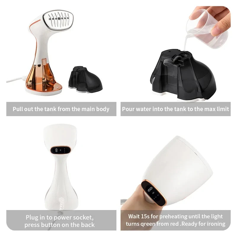 Portable Fabric Clothes Steamer