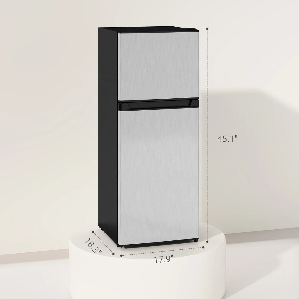 Compact Two Door Mini Fridge