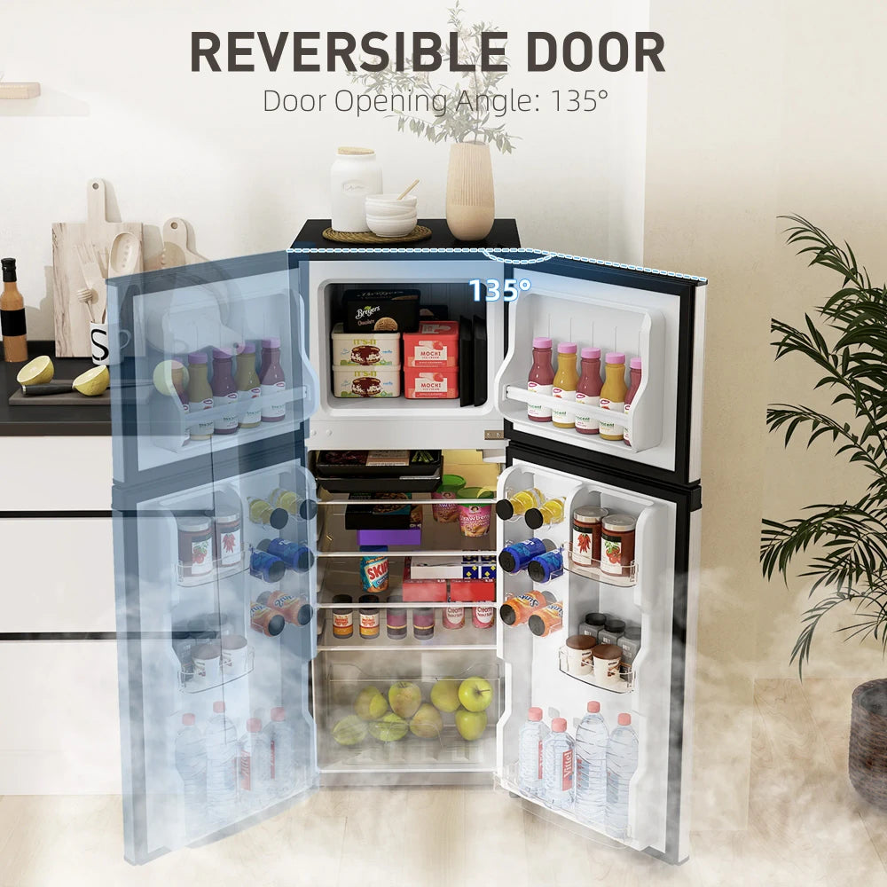Compact Two Door Mini Fridge