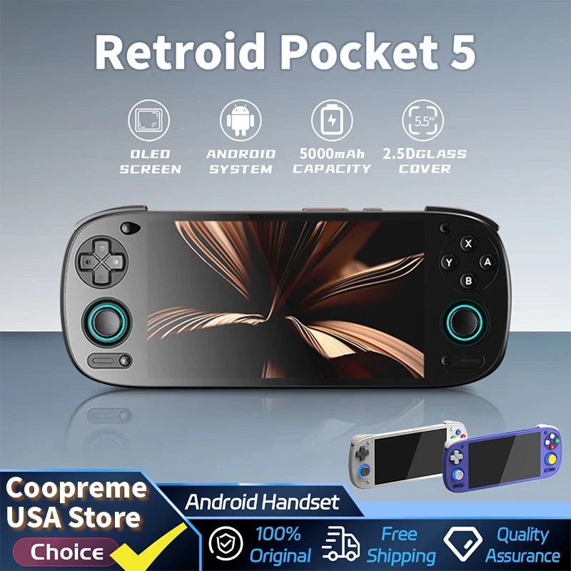 Retroid Pocket 5 Handheld Game Console