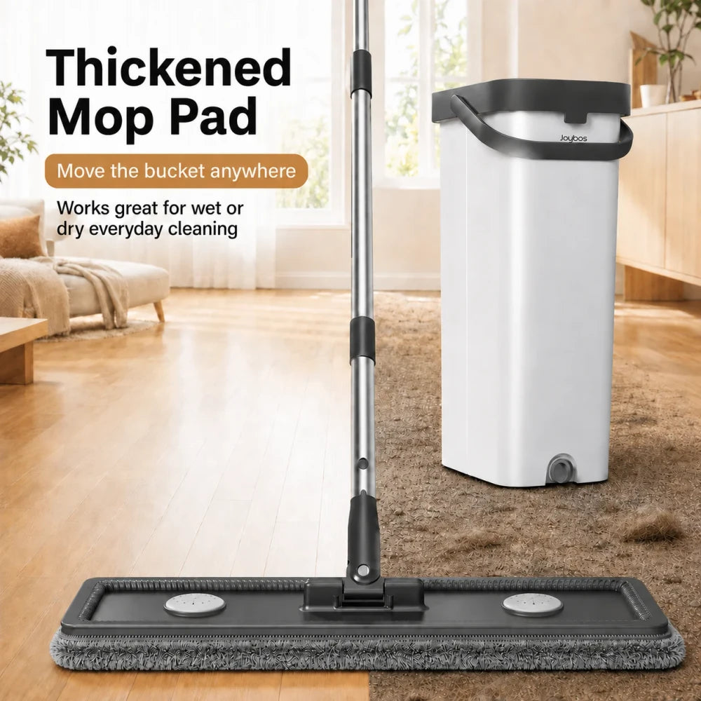 Flat Mop And Bucket Set