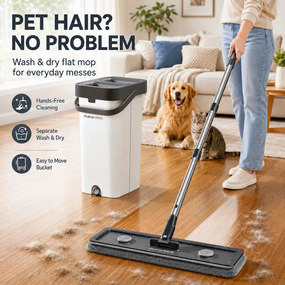 Flat Mop And Bucket Set