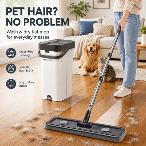 Flat Mop And Bucket Set